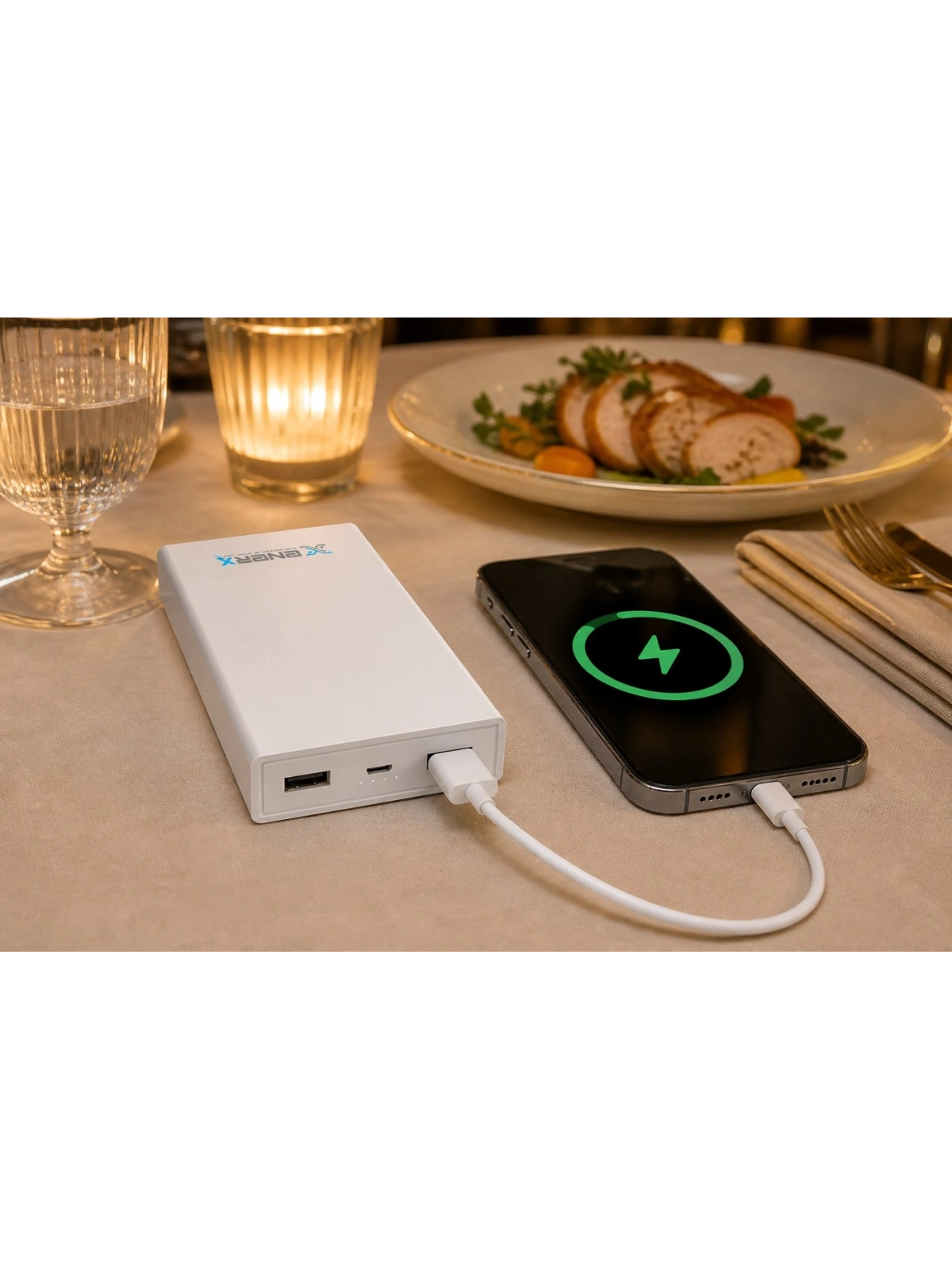 eNeRX ENR-P20A 20.000 mAh 1A Powerbank – Beyaz