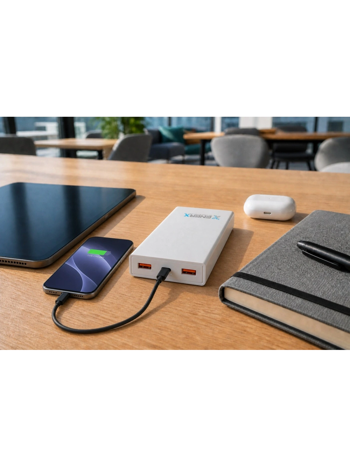 eNeRX ENR-P20C 20.000 mAh 2.1A Powerbank – Siyah
