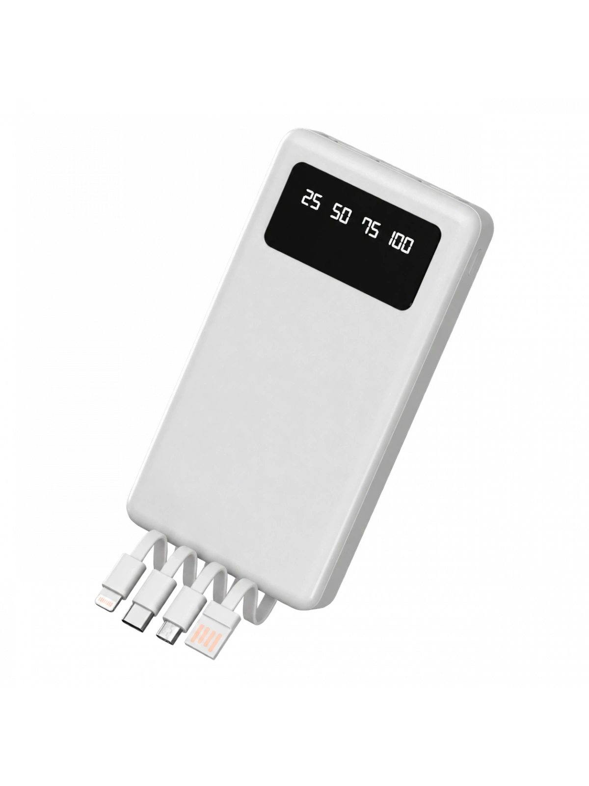 eNeRX ENR-P20DC 20.000 mAh 2.1A Dahili Kablolu Powerbank – Beyaz