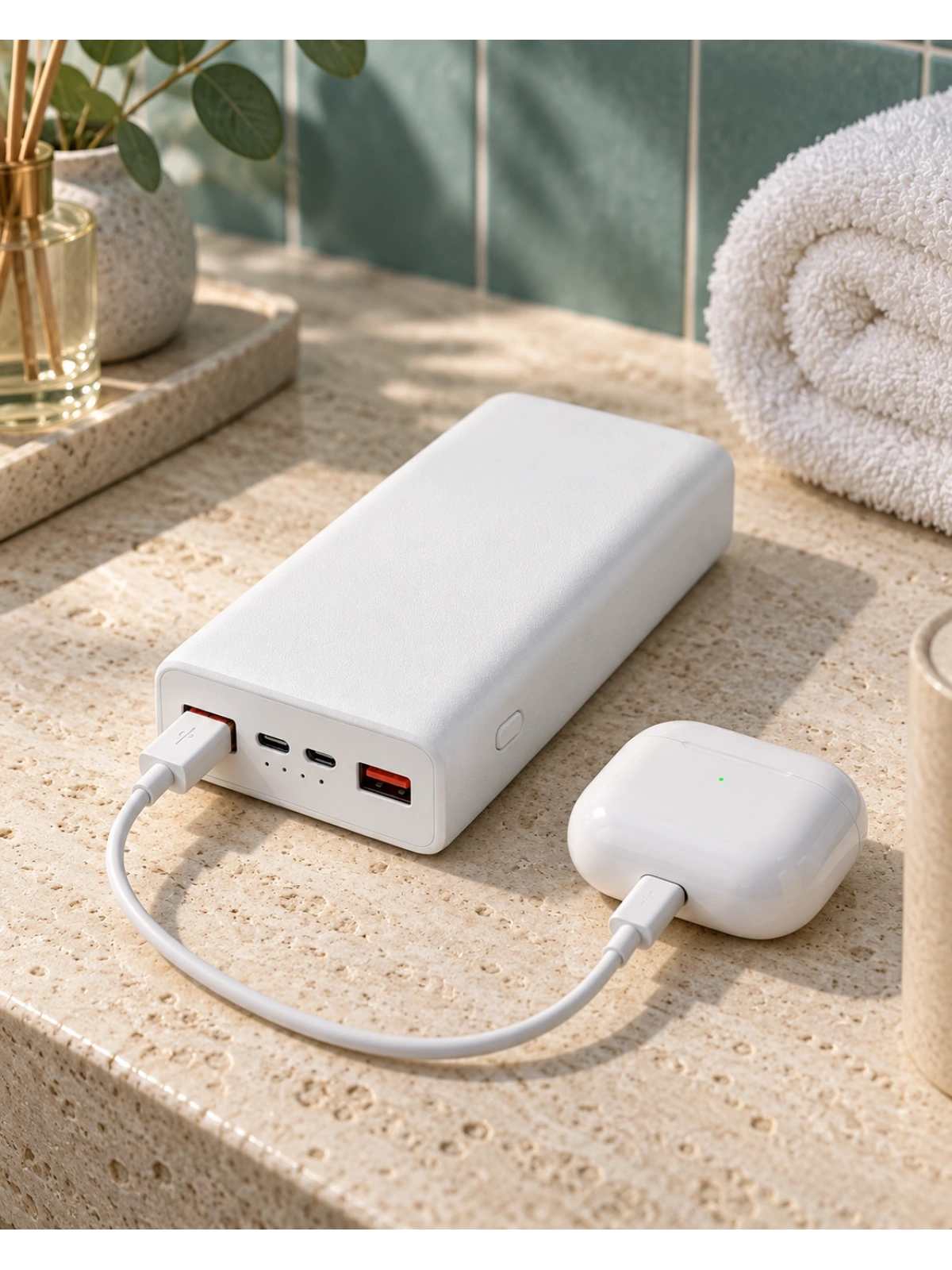 eNeRX ENR-P20RC 20.000 mAh 2.1A Powerbank – Beyaz