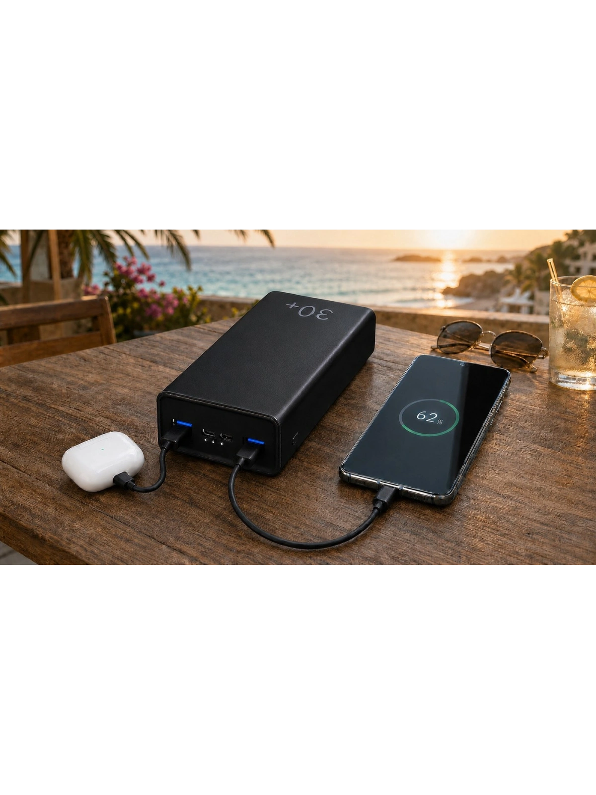 eNeRX ENR-P30T 30.000 mAh 22.5Watt Hızlı Şarj Powerbank – Siyah