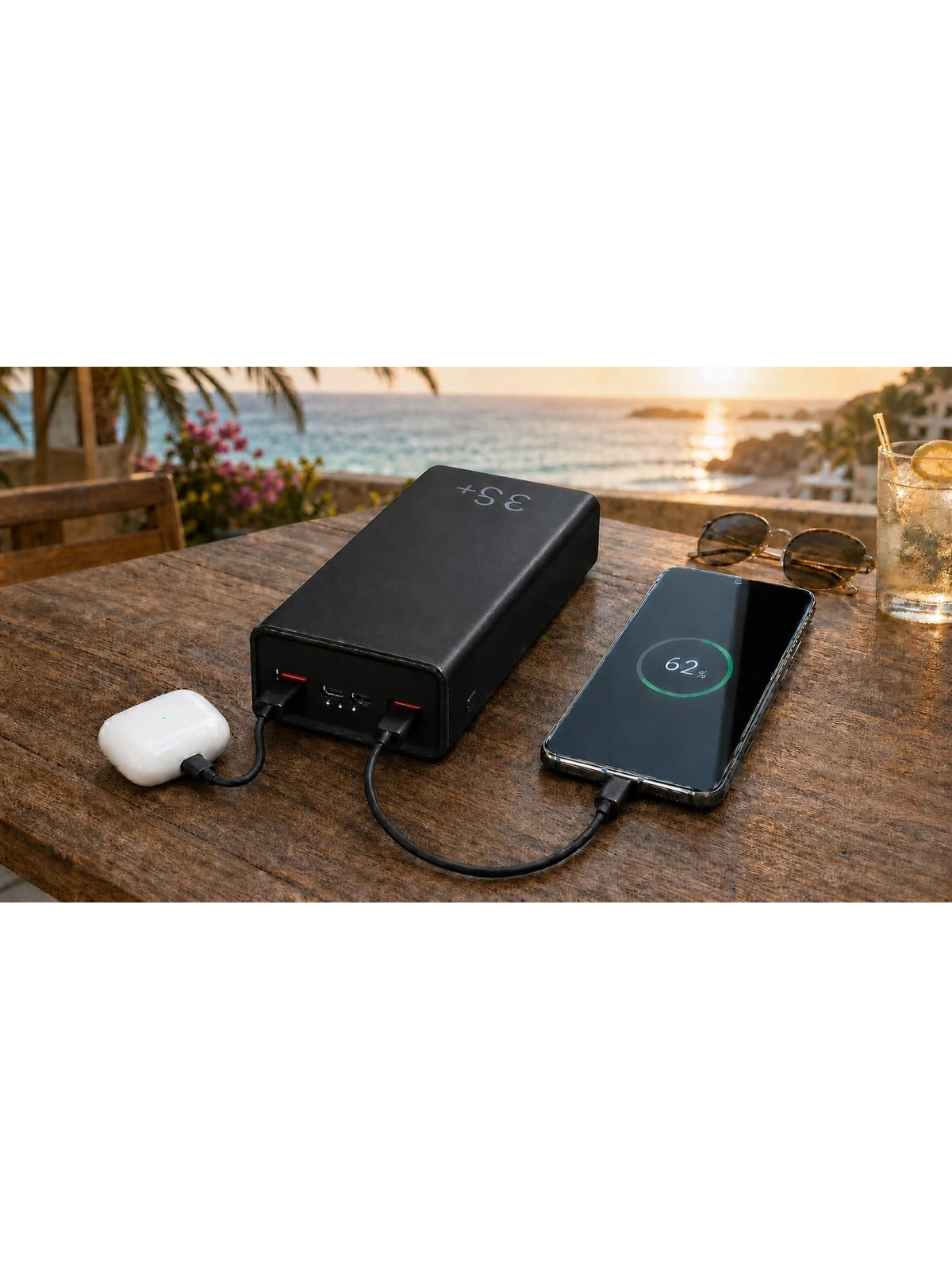 eNeRX ENR-P35C 35.000 mAh 2.1A Powerbank – Siyah