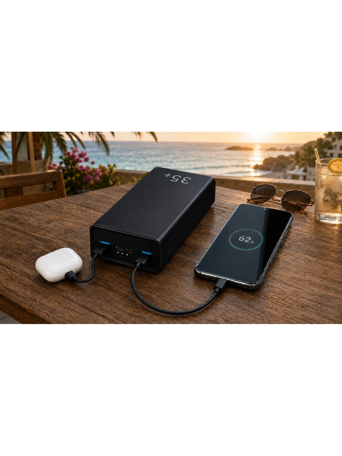 eNeRX ENR-P35T 35.000 mAh 22.5Watt Hızlı Şarj Powerbank – Siyah