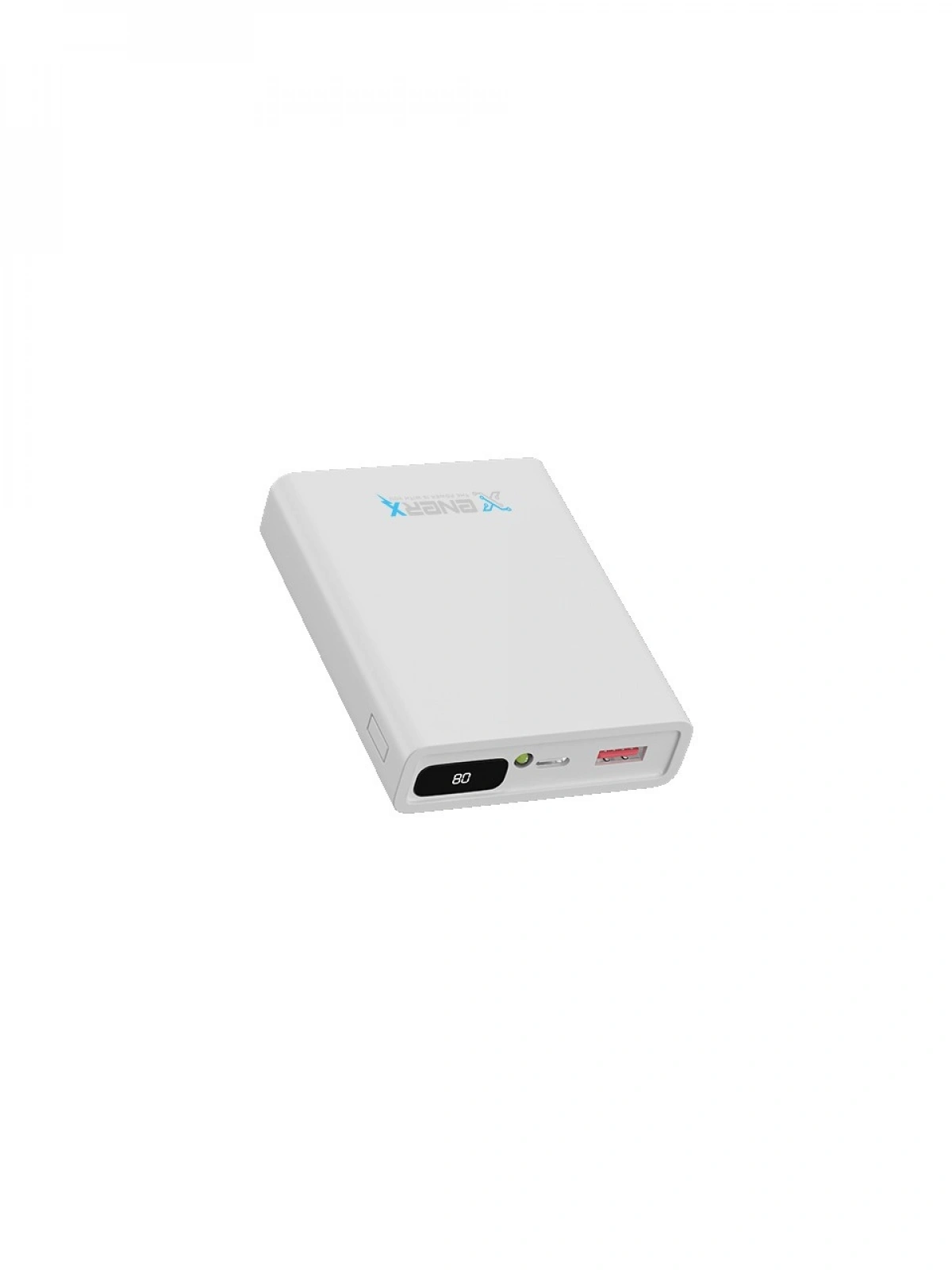 eNeRX ENR-P10188DC 10.000 mAh 2.1A Dijital Göstergeli Powerbank – Beyaz
