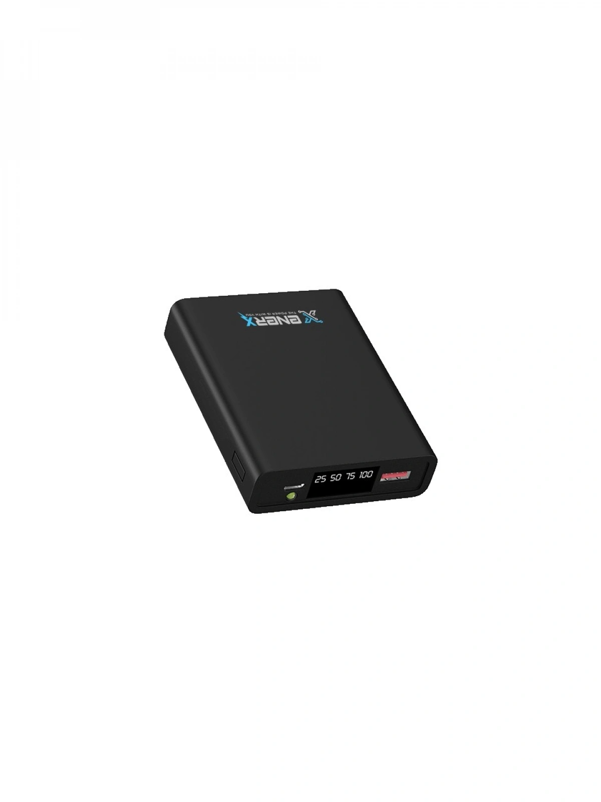 eNeRX ENR-P1025DC 10.000 mAh 2.1A LED Göstergeli Powerbank – Siyah