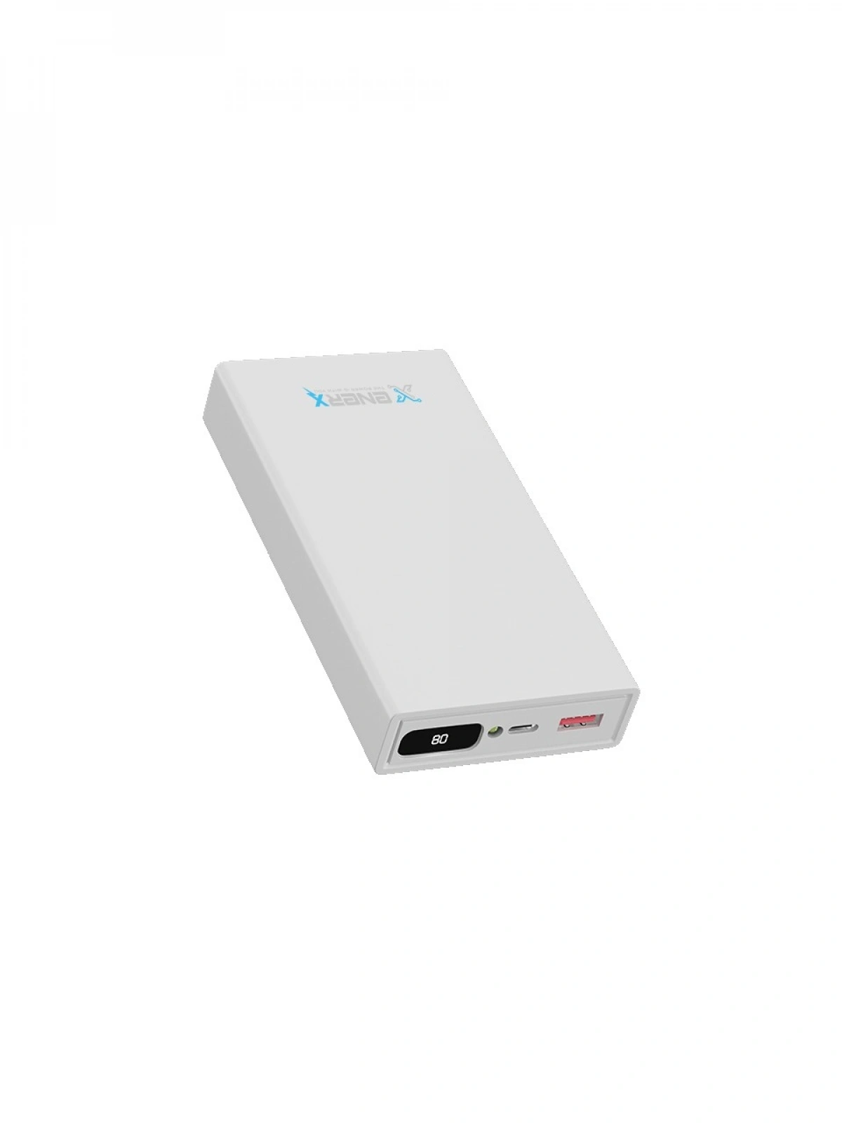 eNeRX ENR-P20188DC 20.000 mAh 2.1A Dijital Göstergeli Powerbank – Beyaz