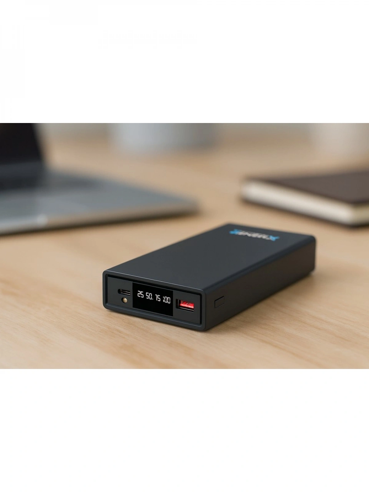 eNeRX ENR-P2025DC 20.000 mAh 2.1A LED Göstergeli Powerbank – Siyah