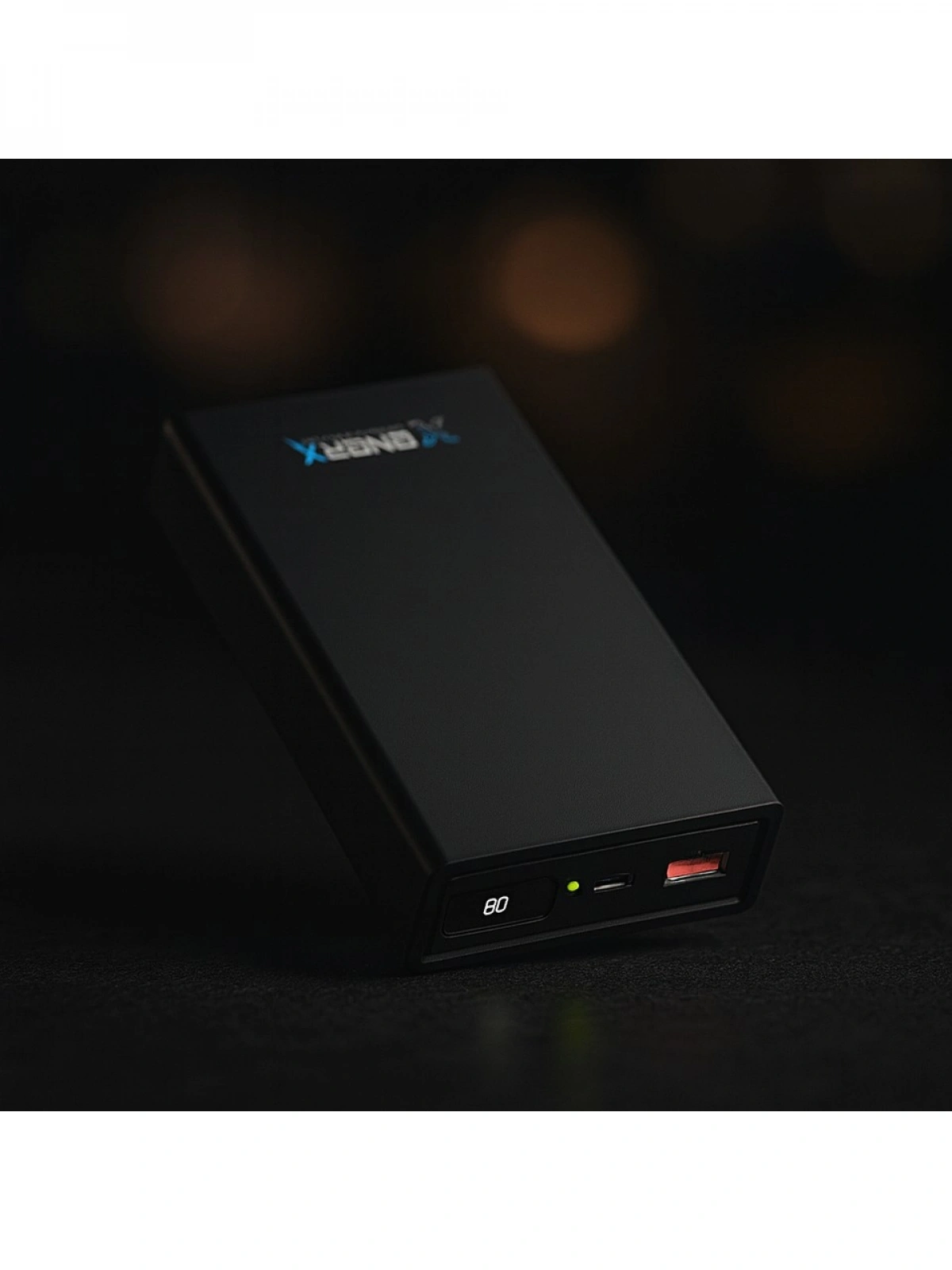 eNeRX ENR-P20188DC 20.000 mAh 2.1A Dijital Göstergeli Powerbank – Siyah