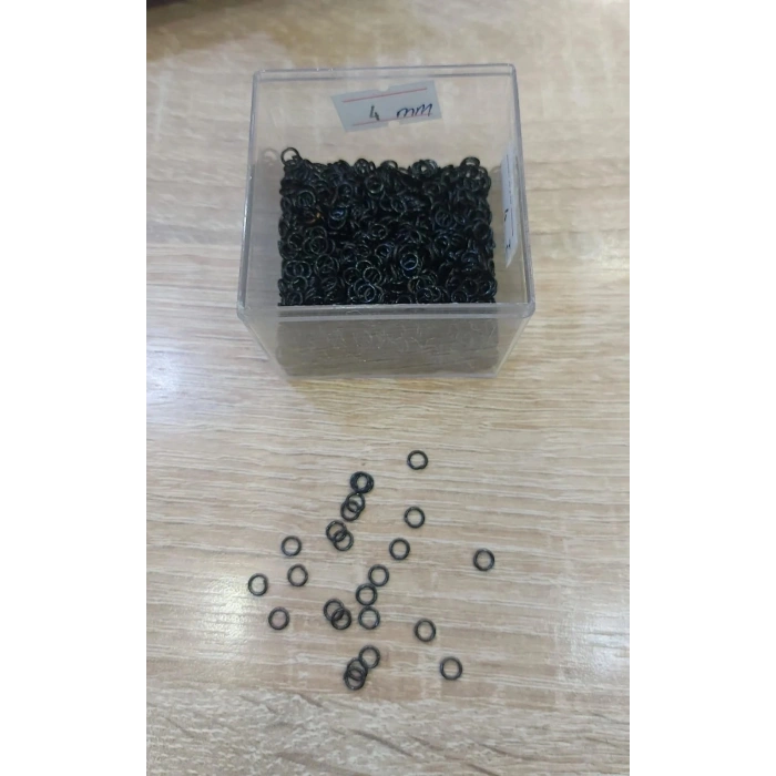 4 mm Siyah Halka , 1 gram