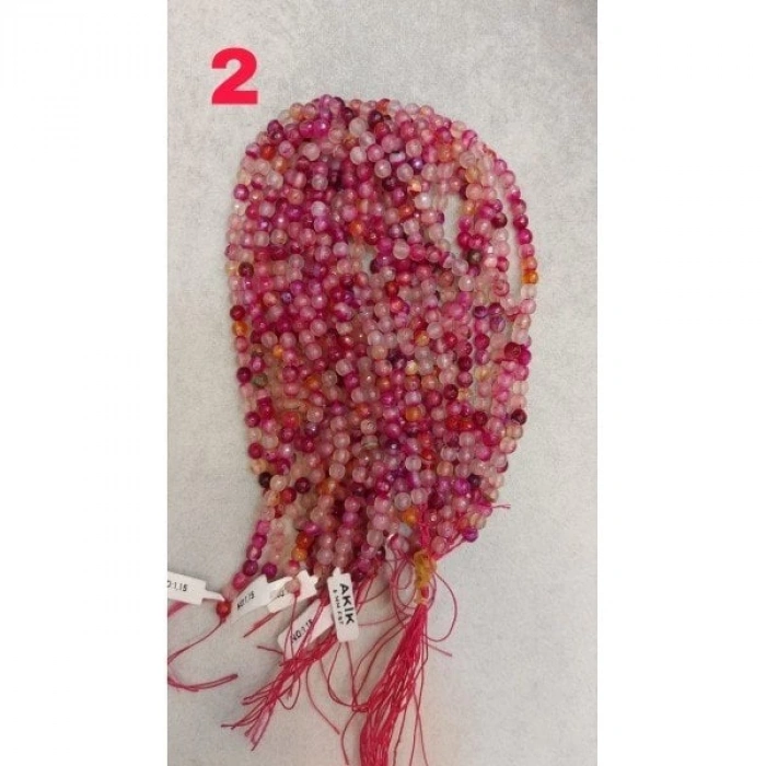 6 mm Fasetli Renkli Akikler