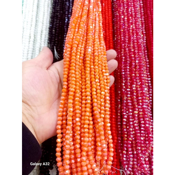 6 mm Parlak Turuncu Kristaller