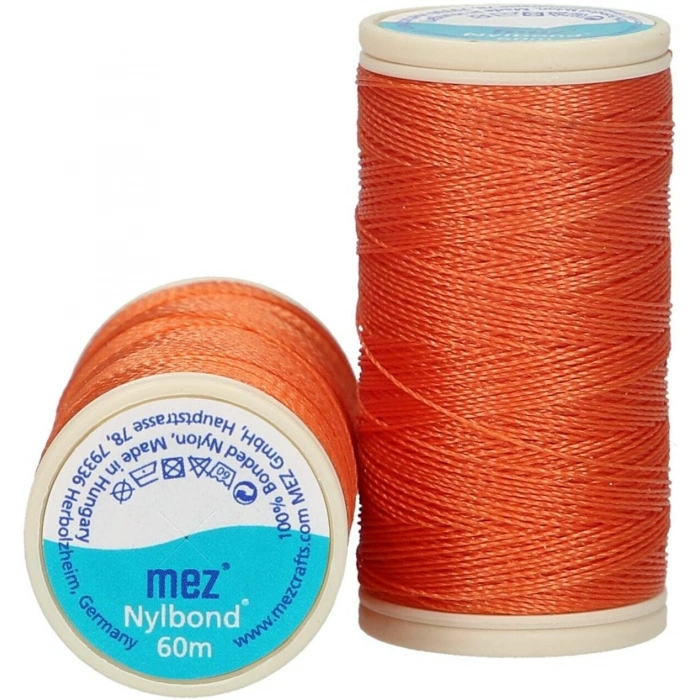 No : 7341 Balkabağı Turuncu Nylbond Boncuk İpleri