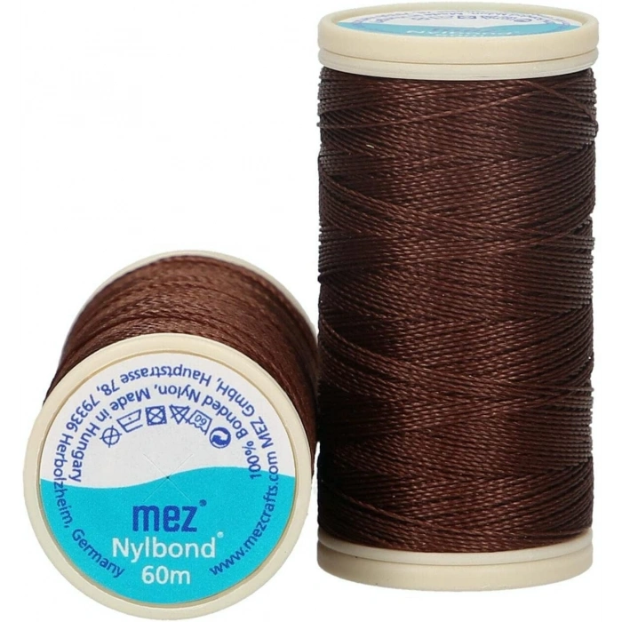 No : 9052 Acı Kahve Nylbond Boncuk İpleri