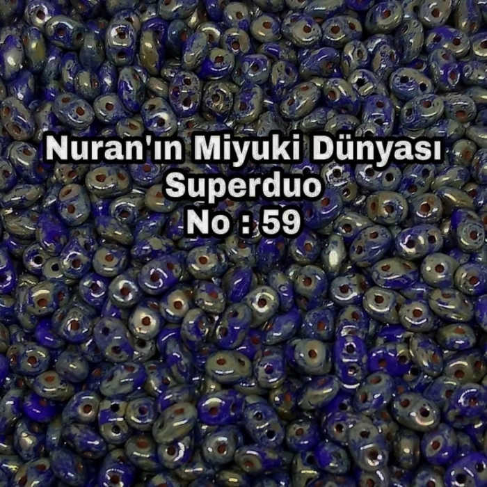 No : 59 Picasso (Kırçıllı) Lacivert Superduo