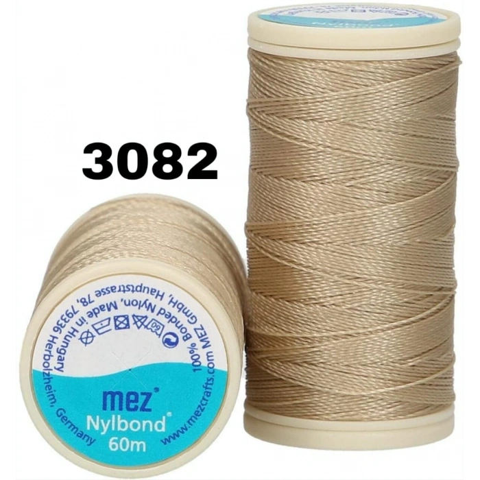 No : 3082 Koyu Krem Nylbond Boncuk İpleri