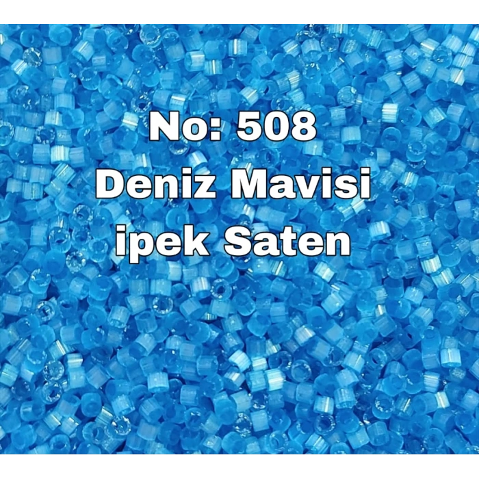 No: 508 Miyuki Delica 11/00 DB1860 | Deniz Mavisi İpek Saten 3 gram