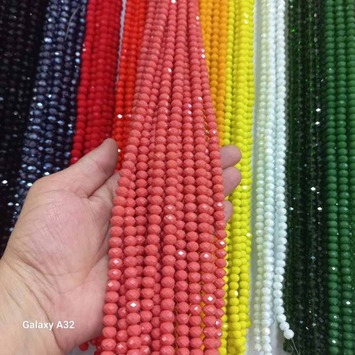 8 mm Koyu Somon Kristaller