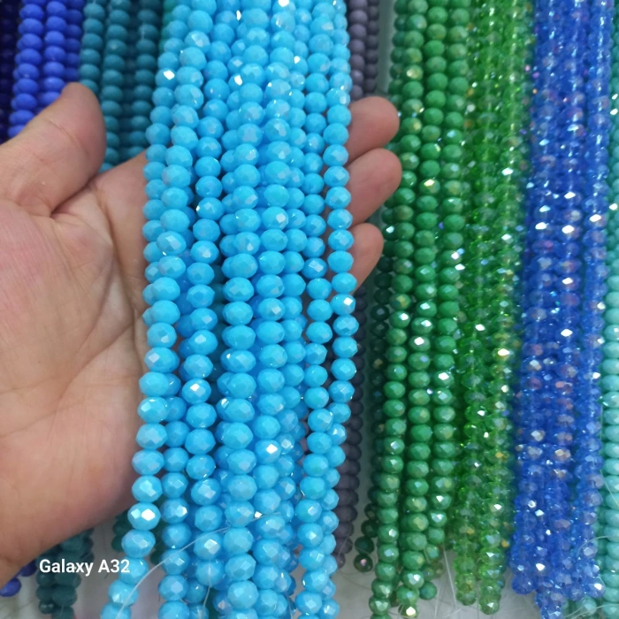 8 mm Mavi Kristaller