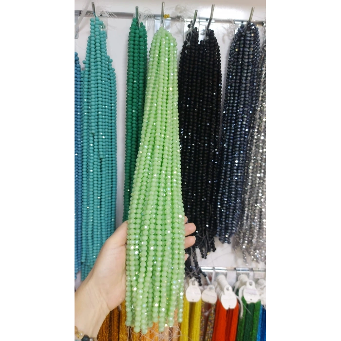8 mm Parlak Su Yeşili Kristaller