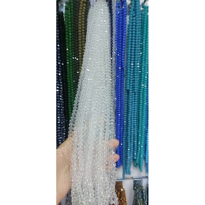 8 mm Şeffaf Beyaz Kristal