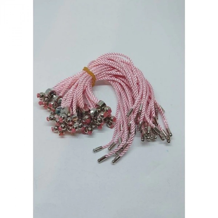 Açık Pembe Koton İp Asansör Kapama