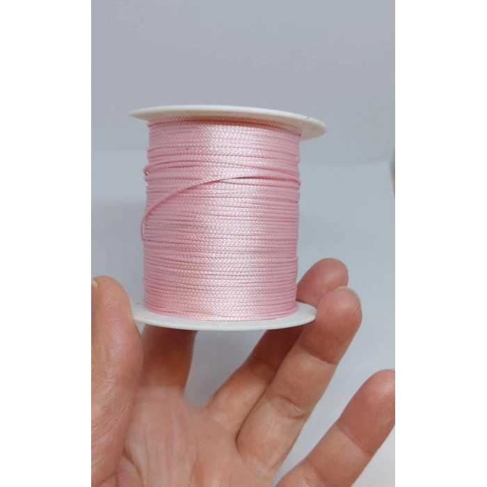 Açık Pembe Paraşüt İpleri, 1 mm , 1 Metre