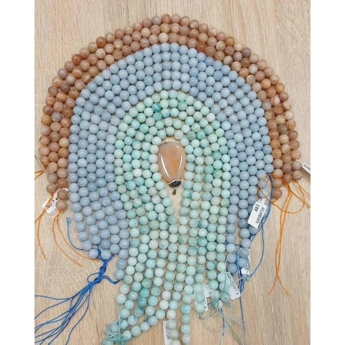 Akuamarin, 8 mm Küre Doğaltaşlar