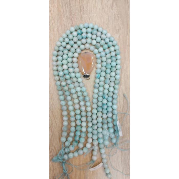 Amozonit, 8 mm Küre Doğaltaşlar