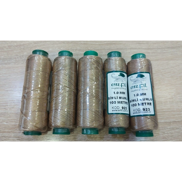 Bronz Simli Mumlu İpler , 1 mm , 100 Metre