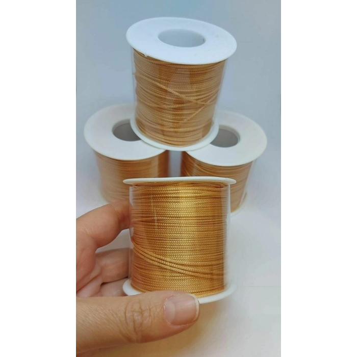 Buğday Başağı Rengi Paraşüt İpleri, 1 mm , 1 Metre