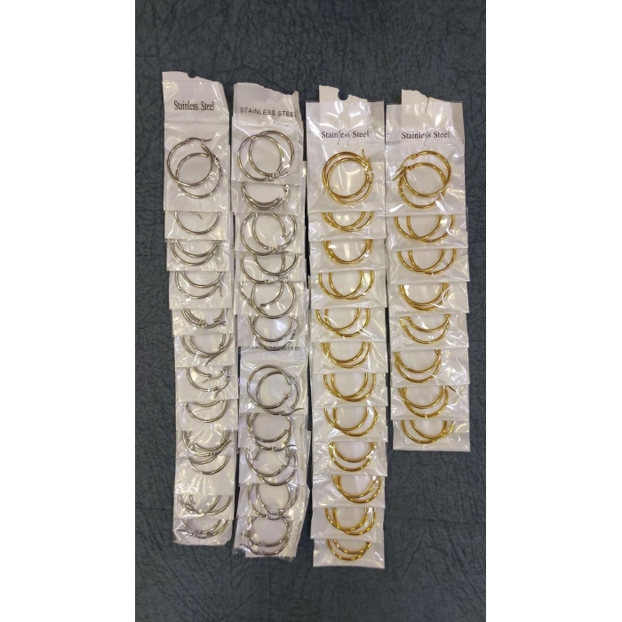 Çelik Halka Küpe , Çapı 3 cm