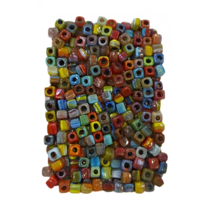 Ebruli Kare Boncuklar , 1 cm