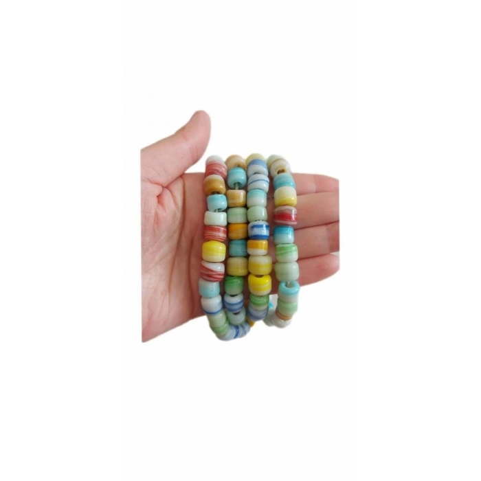 Ebruli Kesme Kuzu Cam Boncuklar, Bodrum Boncukları