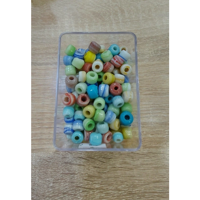 Ebruli Kesme Kuzu Cam Boncuklar, Bodrum Boncukları