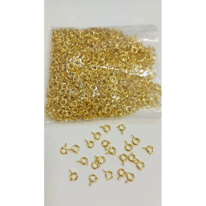 Fermuar Kilit (6 mm) , Altın renk , 3 adet