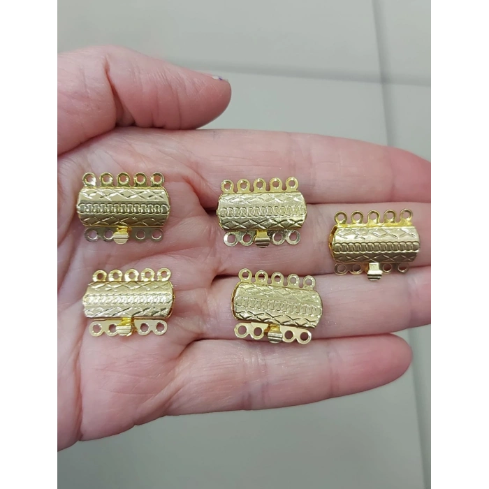 İç İçe Geçmeli , 5 halkalı, Altın Kapamalar