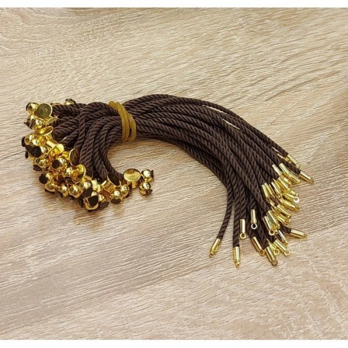 Kahverengi Koton İp Asansör Kapama