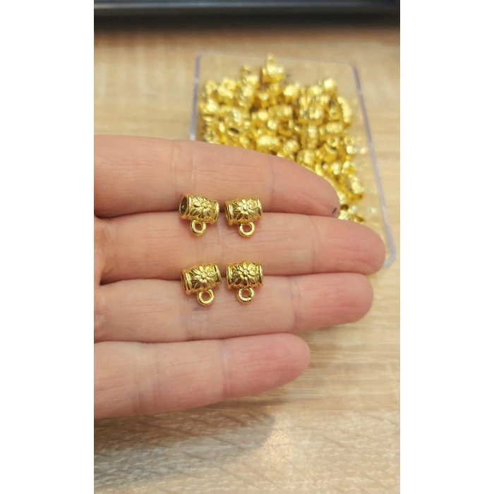 Kaplama Kolye Ucu Tepelik 1 , Papatya Desenli