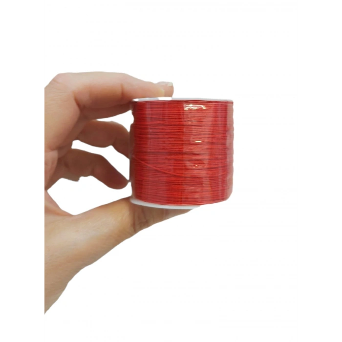 Kırmızı Paraşüt İpleri, 0.5 mm , 100 metre