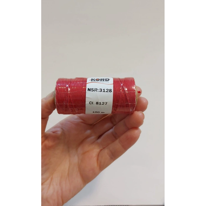 Kırmızı Paraşüt İpleri, 0.6 mm , 100 metre, Kord Endüstriyel Malıdır