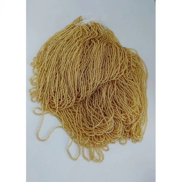 Kristalize Altın Yuvarlak Kesim Kum Boncuk