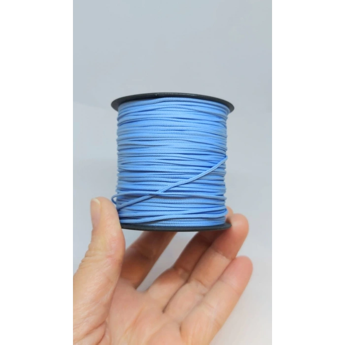 Mat Açık Menekşe Paraşüt İpleri, 1 mm , 1 Metre