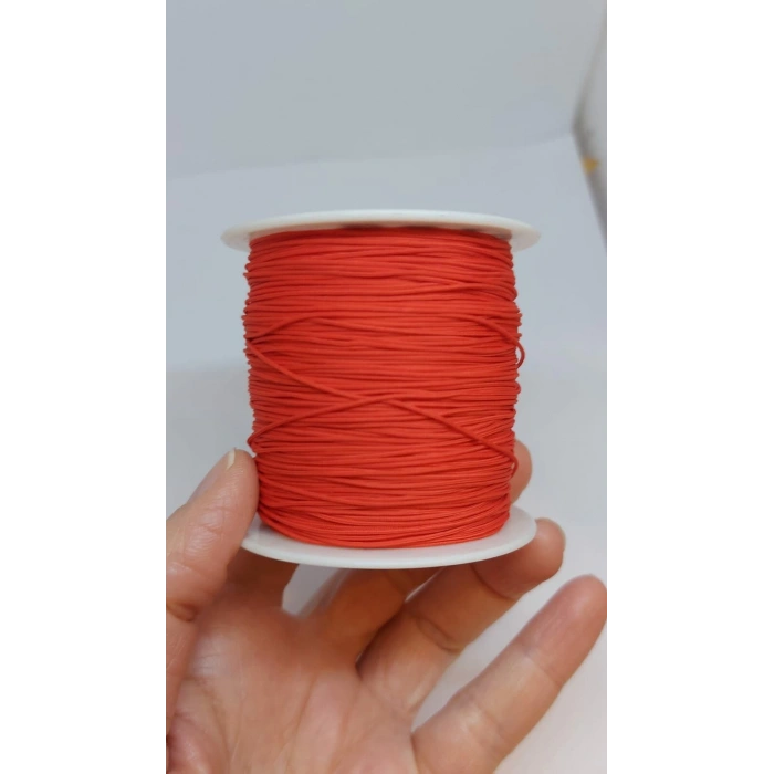 Mat Kırmızı Paraşüt İpleri, 0,8 mm , 1 Metre