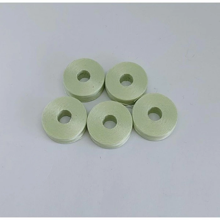 Mint Yeşili Disket İp, Hem kum boncuk, hem miyuki için naylon ip