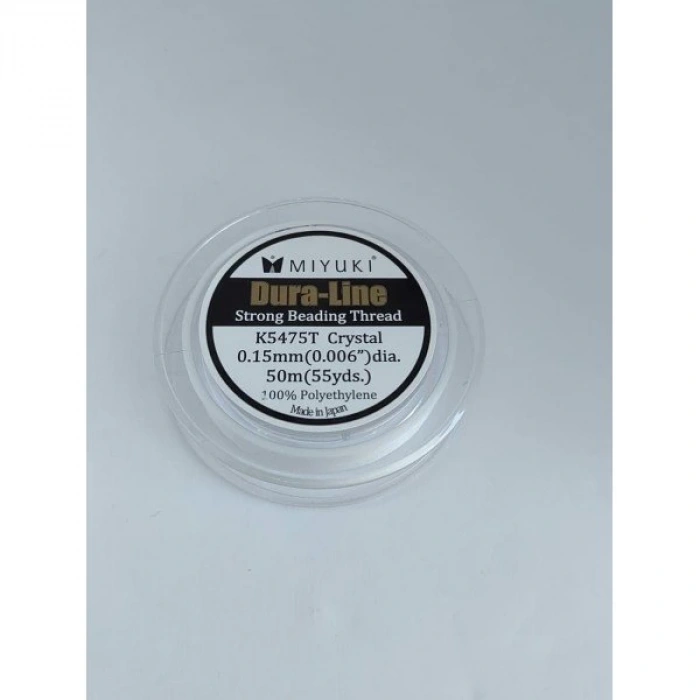 Miyuki Duraline Sağlam Boncuk İpi , 0,15 mm , 20 Metre