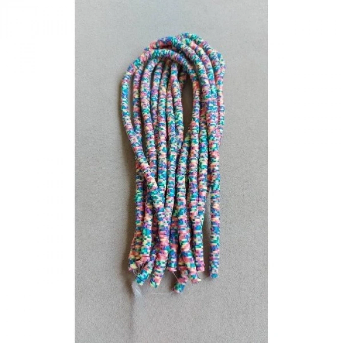 Mozaik Karışık Renkli Fimolar Gökkuşağı Renkleri