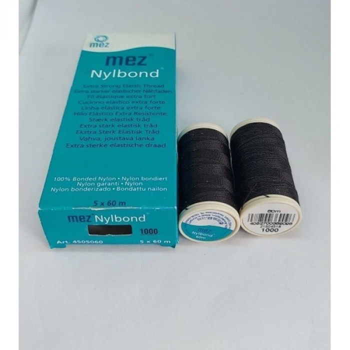 No : 1000 Siyah Nylbond Boncuk İpleri