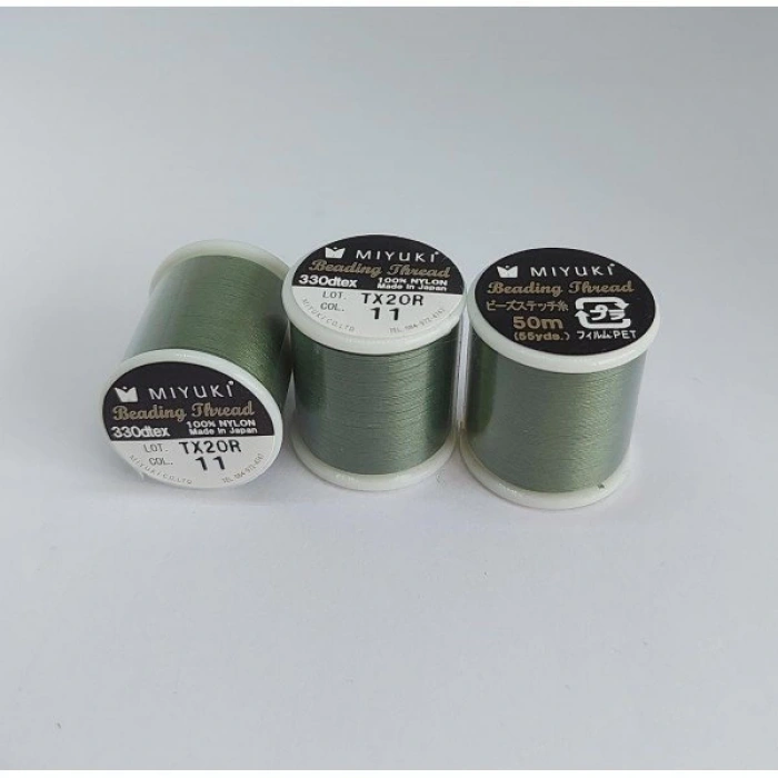 No : 11 Haki Yeşil Orjinal Miyuki İpleri