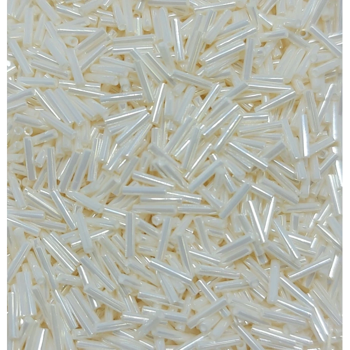 No : 12 Miyuki Boru Boncuk, Parlak Ekru, SLB592, Slender Bugle