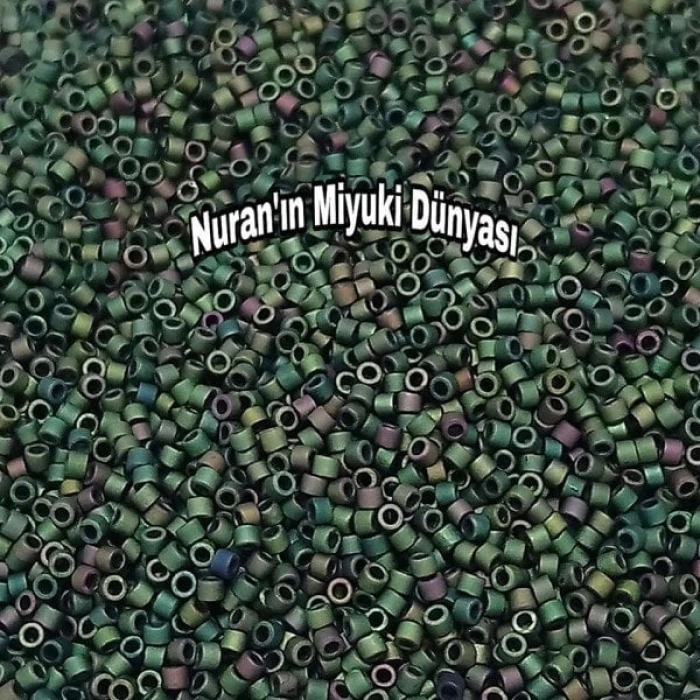 No: 148 Miyuki Delica 11/00 DB327 | Kamuflaj Yeşili 3 gram